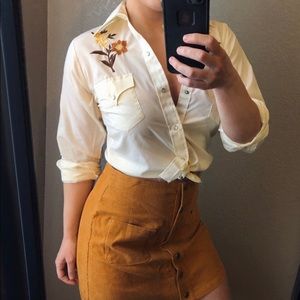 Western Style Pearl Snap with Trendy Autumn Colors